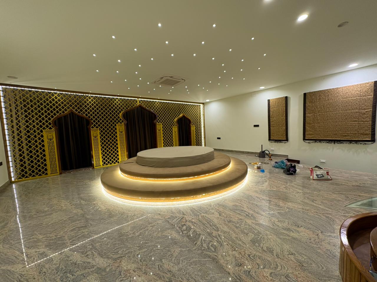 Completed showroom interior